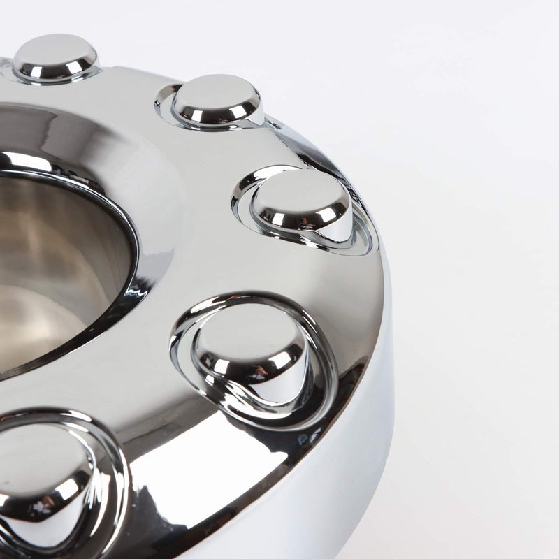 PPCovers Replacement for 05-17 F450 Super Duty DUALLY Chrome 10 Lug Front Wheel Center Hub Cap 1 Piece 5C3Z1130NA - Image 2